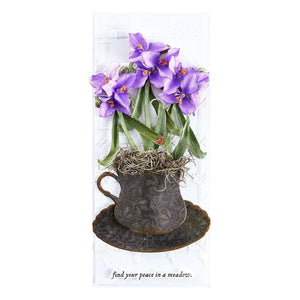 Spiderwort Etched Dies by Susan Tierney-Cockburn