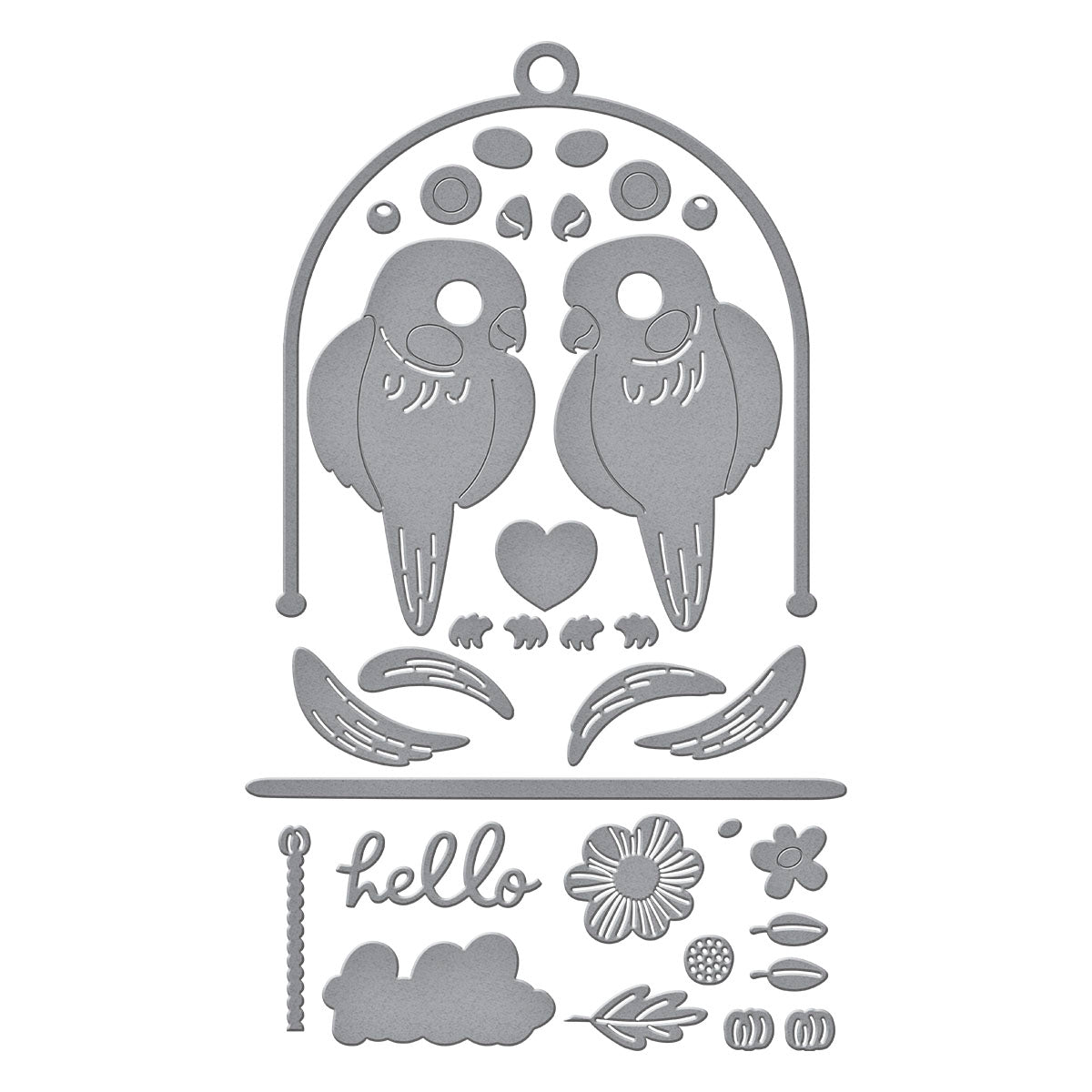 Pretty Birds Etched Dies