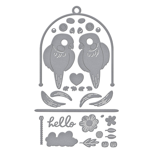 Pretty Birds Etched Dies