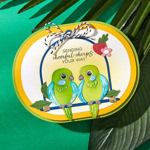 Pretty Birds Etched Dies