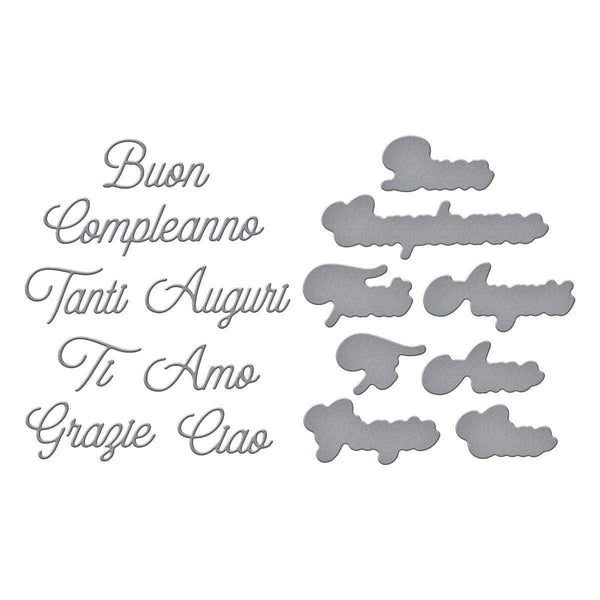 Italian Everyday Sentiments Etched Dies