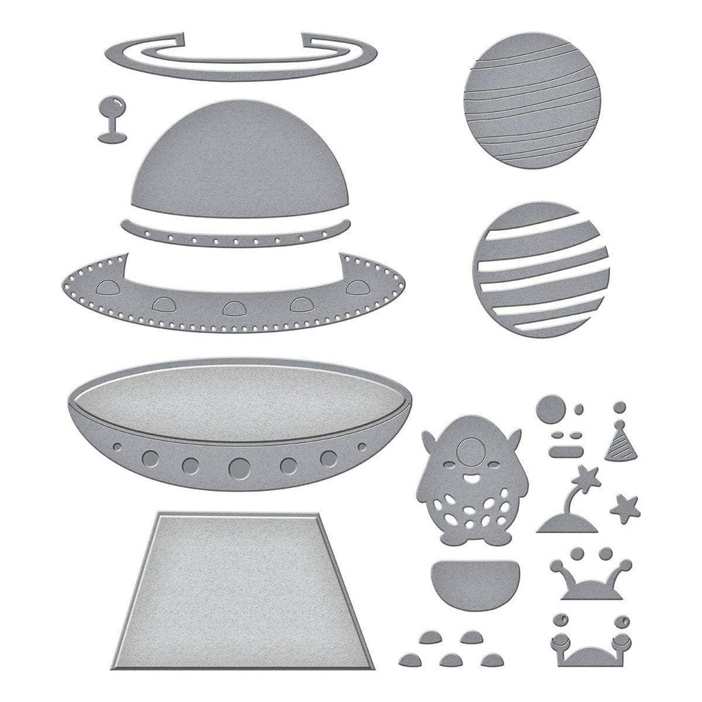 UFO Friend Etched Dies by Simon Hurley