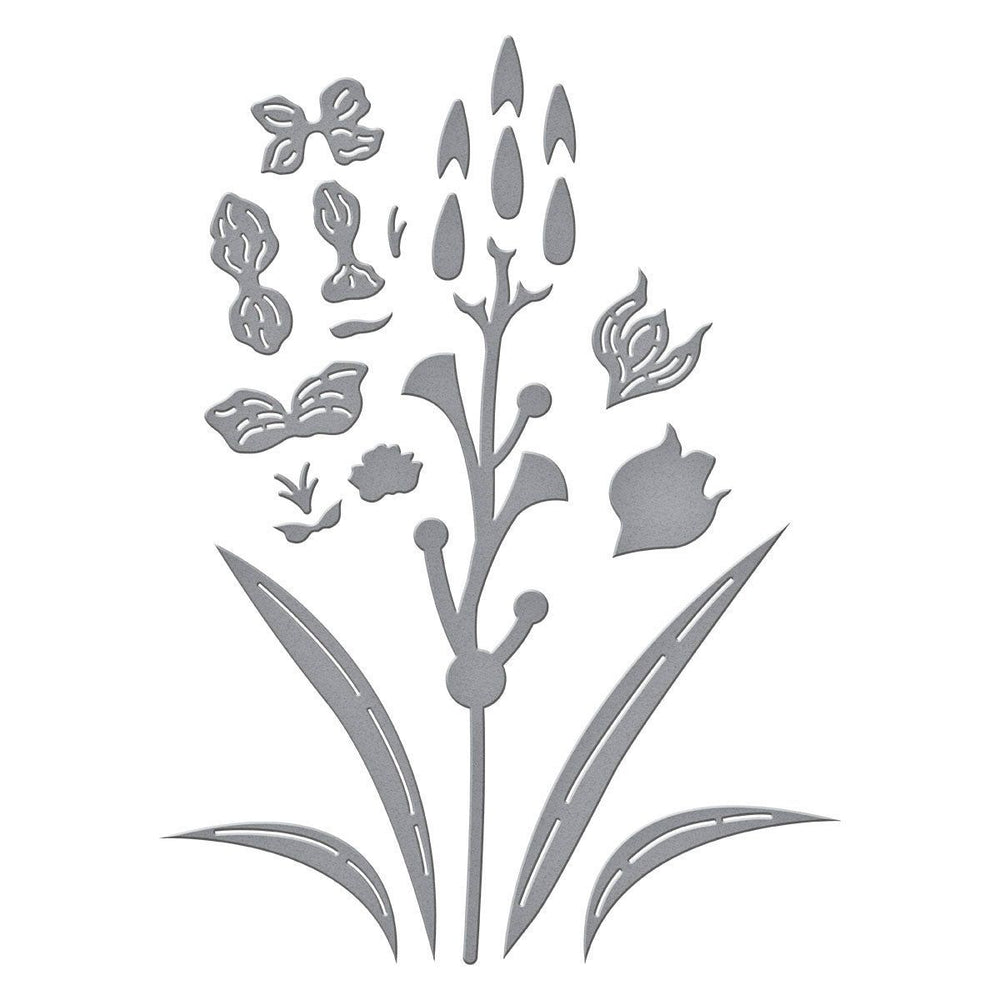 Layered Gladiolus Etched Dies by Lisa Horton