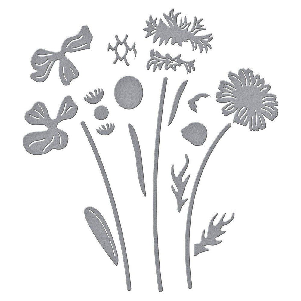 Layered Wildflowers Etched Dies by Lisa Horton