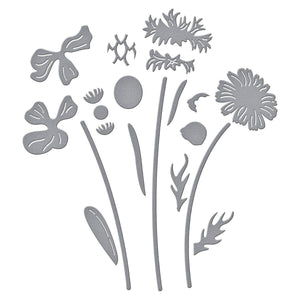 Layered Wildflowers Etched Dies by Lisa Horton