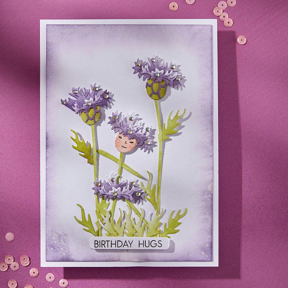 Layered Wildflowers Etched Dies by Lisa Horton