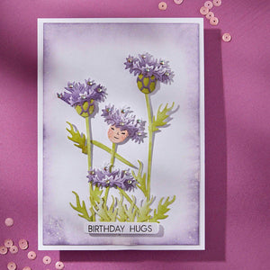 Layered Wildflowers Etched Dies by Lisa Horton