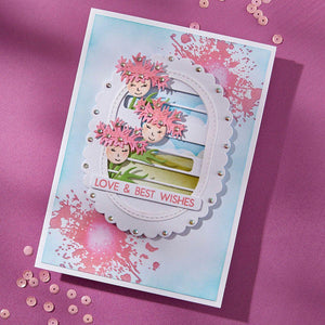 Layered Wildflowers Etched Dies by Lisa Horton