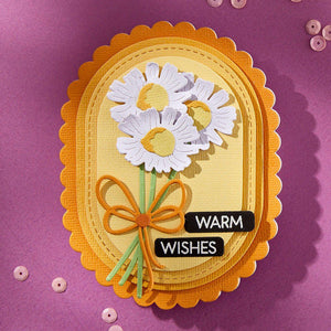 Scallop and Stitched Edge Ovals Etched Dies by Lisa Horton