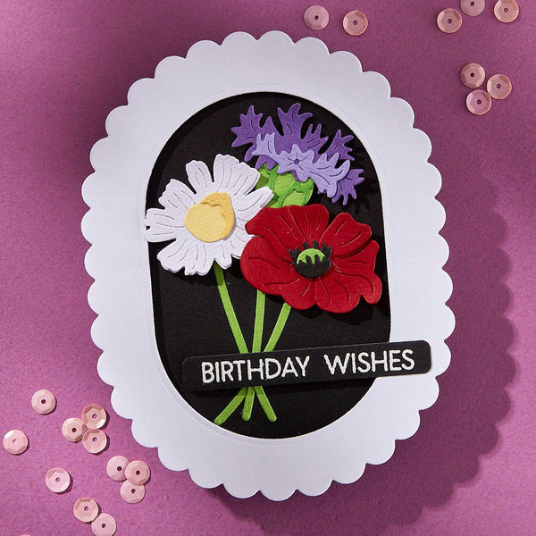 Scallop and Stitched Edge Ovals Etched Dies by Lisa Horton