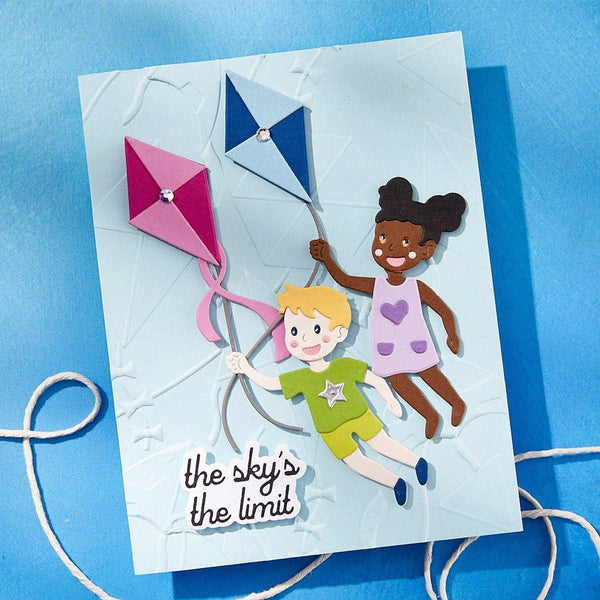 Up and Away Etched Dies from the Sky's the Limit Collection by Simon Hurley