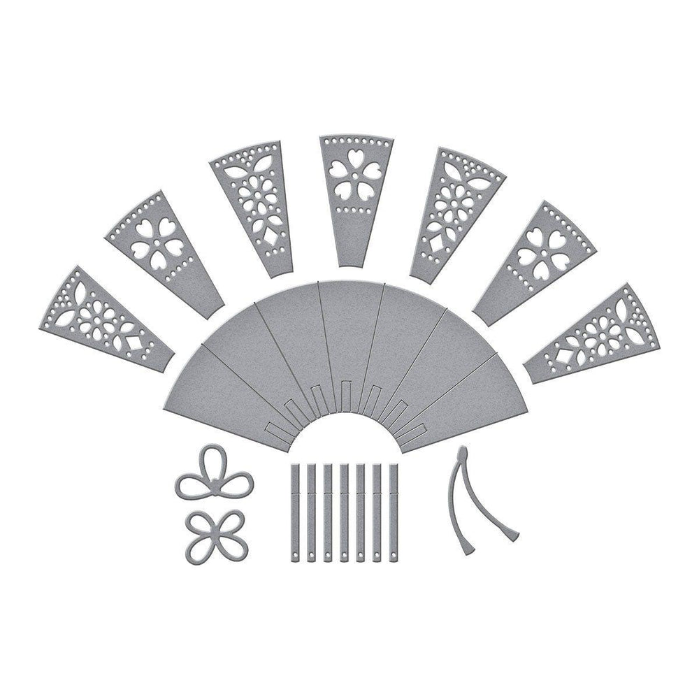 Fan & Bow Etched Dies by Alex Syberia Designs