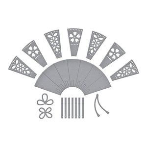 Fan & Bow Etched Dies by Alex Syberia Designs