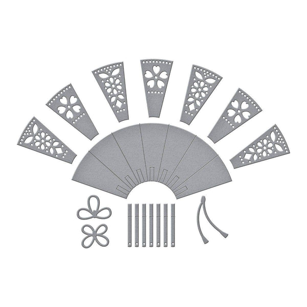 Fan & Bow Etched Dies by Alex Syberia Designs