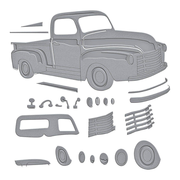 Timeless Truck Etched Dies by Mindy Eggen