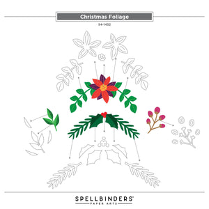 Christmas Foliage Etched Dies by Lisa Horton