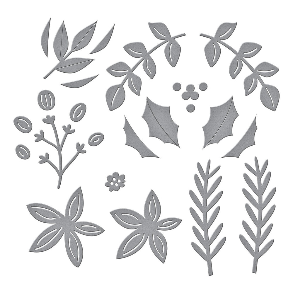 Christmas Foliage Etched Dies by Lisa Horton
