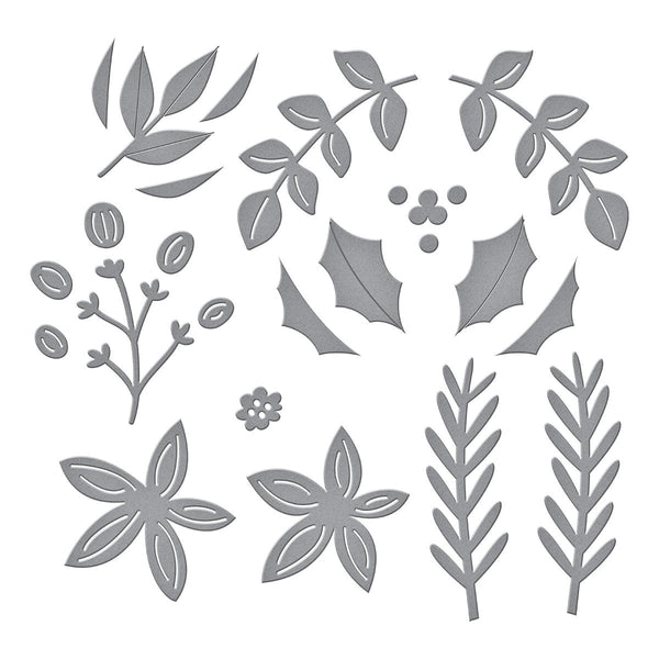 Christmas Foliage Etched Dies by Lisa Horton