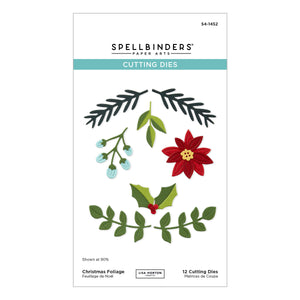 Christmas Foliage Etched Dies by Lisa Horton