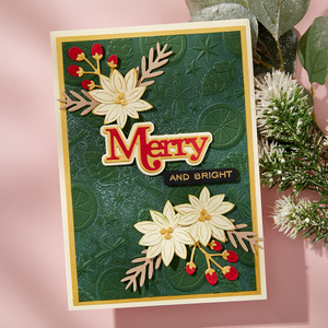 Merry Sentiments Clear Stamp & Die Set by Lisa Horton