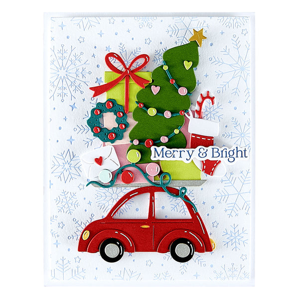 Yuletide Ride Etched Dies