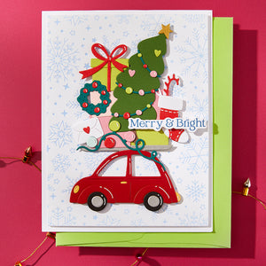 Yuletide Ride Etched Dies