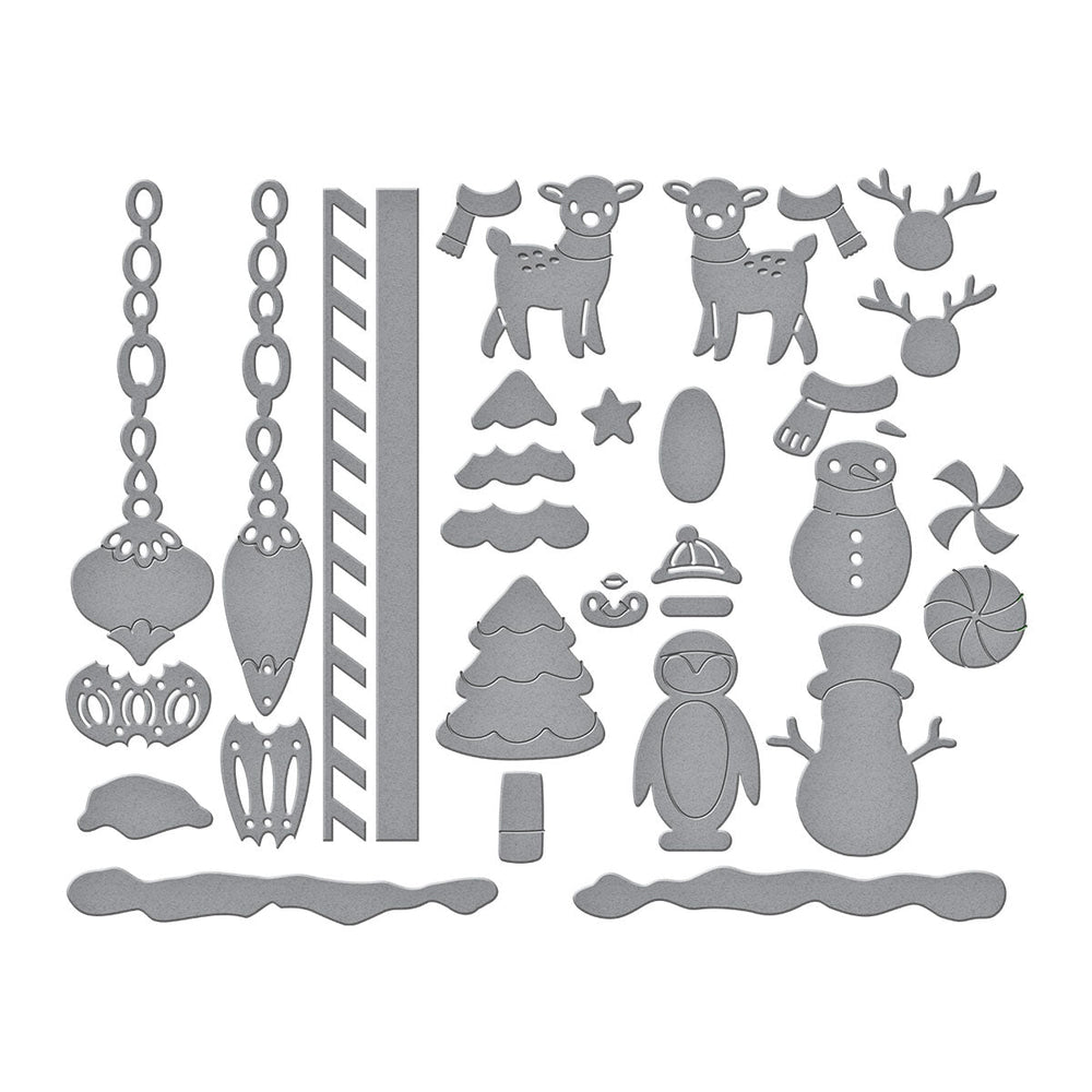 Chiming Christmas Etched Dies