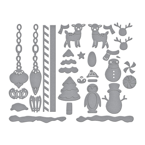 Chiming Christmas Etched Dies