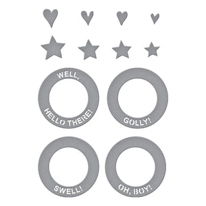 Frame & Sentiments Etched Dies