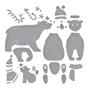 Polar Bear Pals Etched Dies by Simon Hurley