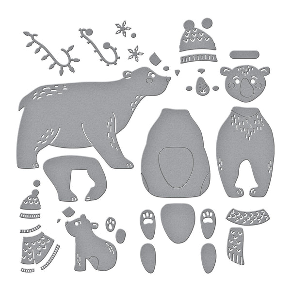 Polar Bear Pals Etched Dies by Simon Hurley