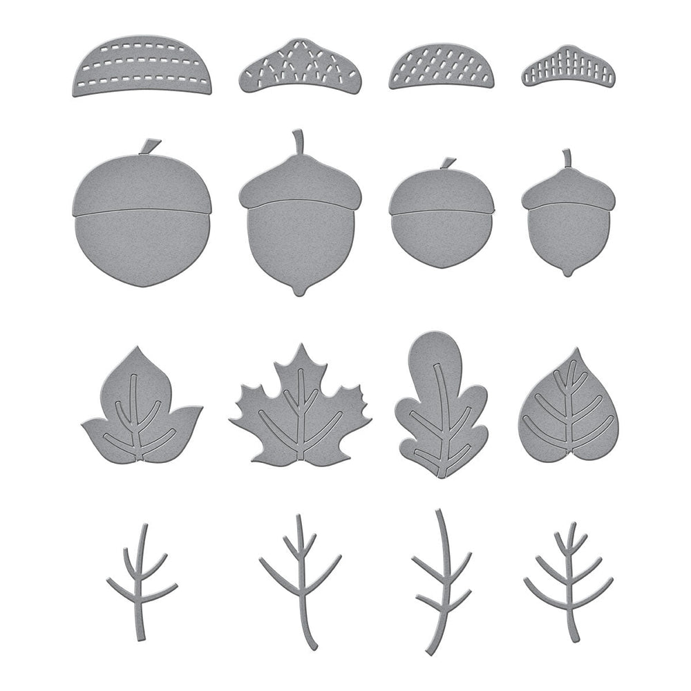 Falling Leaves Etched Dies by Kelly Bangs