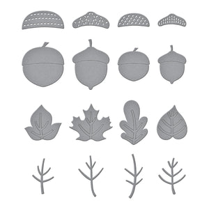 Falling Leaves Etched Dies by Kelly Bangs