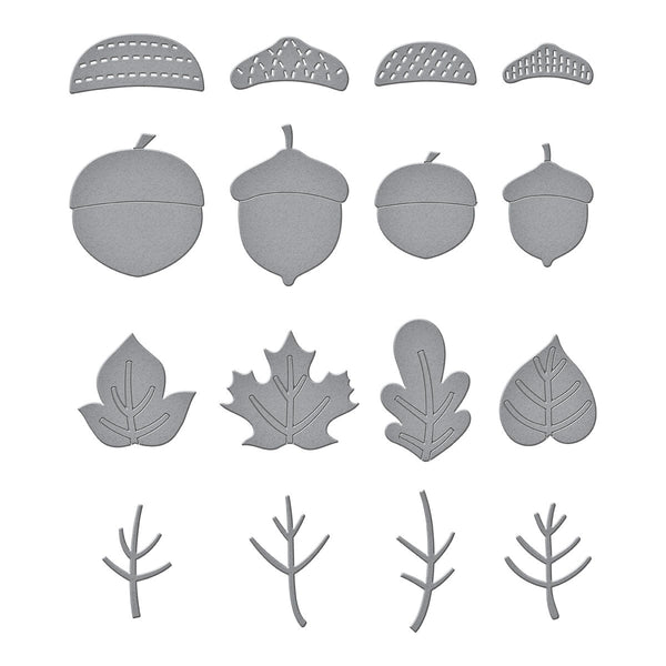 Falling Leaves Etched Dies by Kelly Bangs