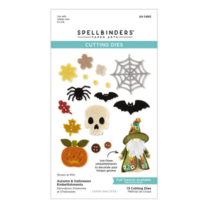Autumn & Halloween Embellishments Etched Dies by Sandi MacIver