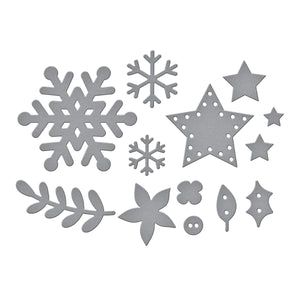 Winter & Christmas Embellishments Etched Dies by Sandi MacIver