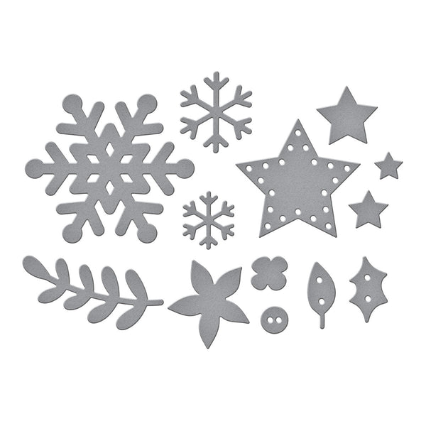 Winter & Christmas Embellishments Etched Dies by Sandi MacIver