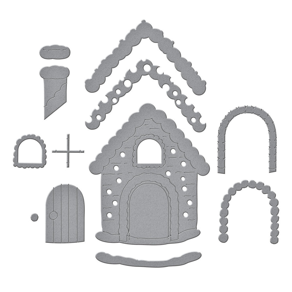 Gingerbread House Etched Dies by Stamperia