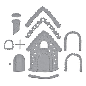 Gingerbread House Etched Dies by Stamperia
