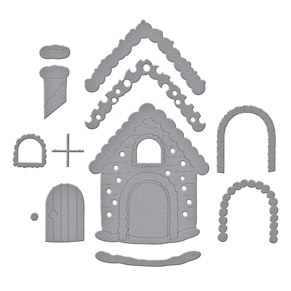 Gingerbread House Etched Dies by Stamperia