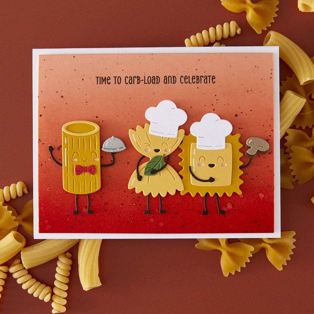 Pasta Friends Etched Dies