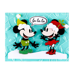 Classic Mouse Christmas Embellishments Etched Dies