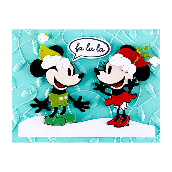 Classic Mouse Christmas Embellishments Etched Dies