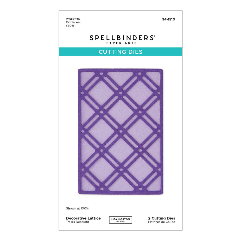Decorative Lattice Etched Dies by Lisa Horton