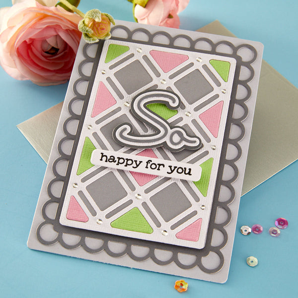 Decorative Lattice Etched Dies by Lisa Horton