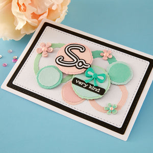 Ripped Edge Circles Etched Dies by Lisa Horton