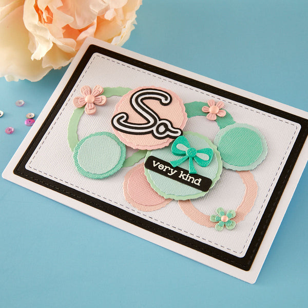 Ripped Edge Circles Etched Dies by Lisa Horton