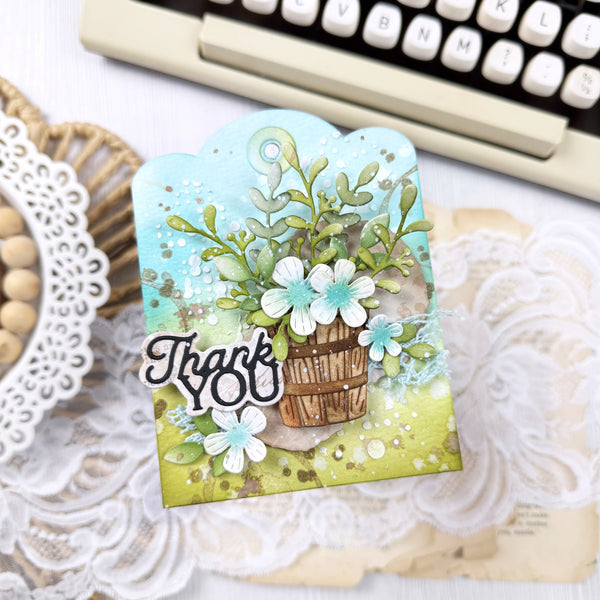 Garden Planter Etched Dies by Lisa Horton