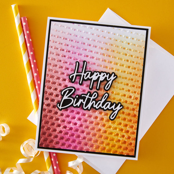Cascading Dots 3D Embossing Folder by Simon Hurley