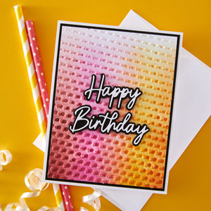 Cascading Dots 3D Embossing Folder and Stencil Bundle by Simon Hurley